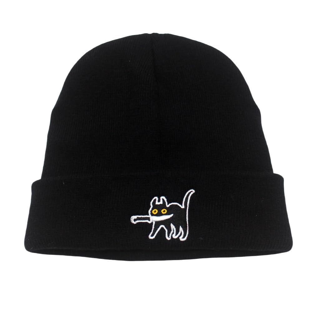 Fashion Autumn Winter Warm Beanie Hats Embroidery Cotton Caps Men Women Knitted Hip Hop Hats