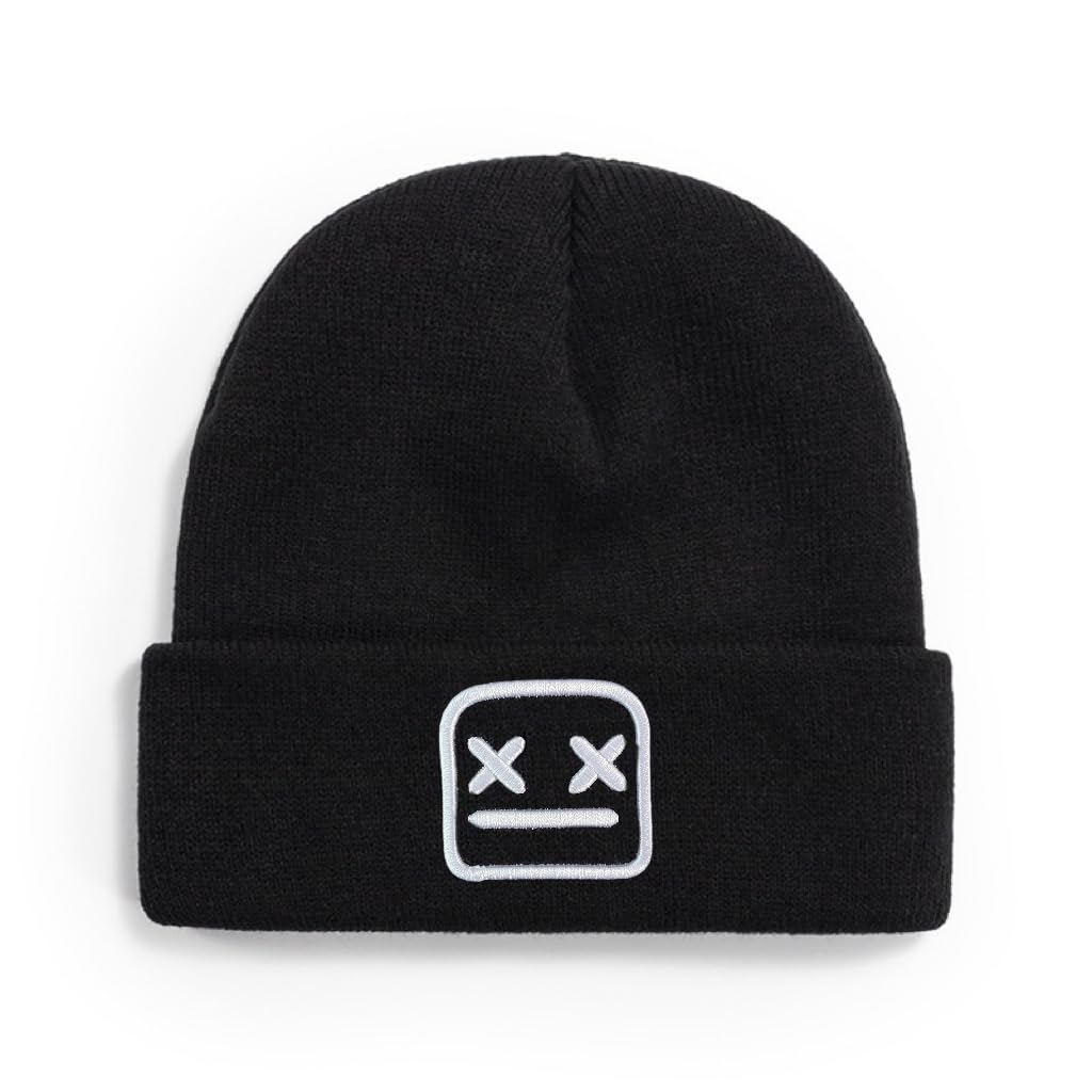 Fashion Autumn Winter Warm Beanie Hats Embroidery Cotton Caps Men Women Knitted Hip Hop Hats