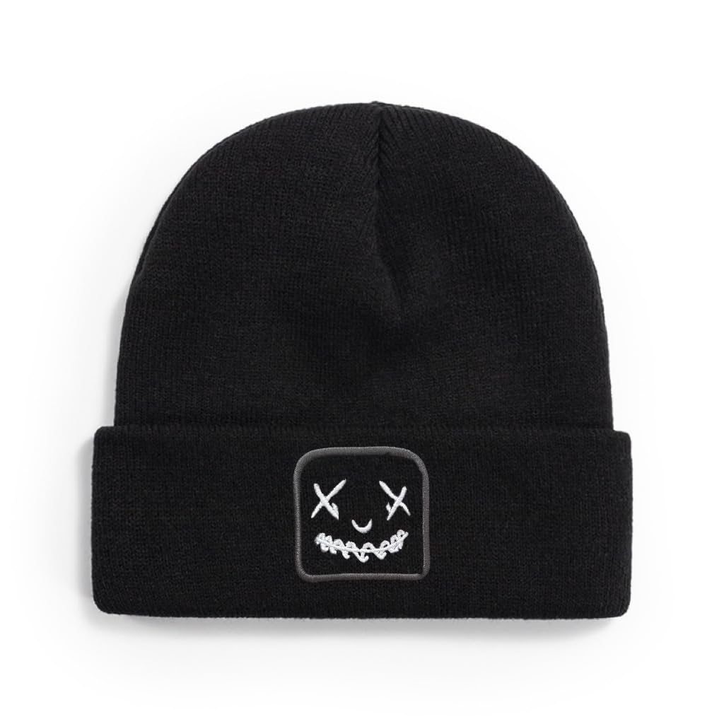 Fashion Autumn Winter Warm Beanie Hats Embroidery Cotton Caps Men Women Knitted Hip Hop Hats