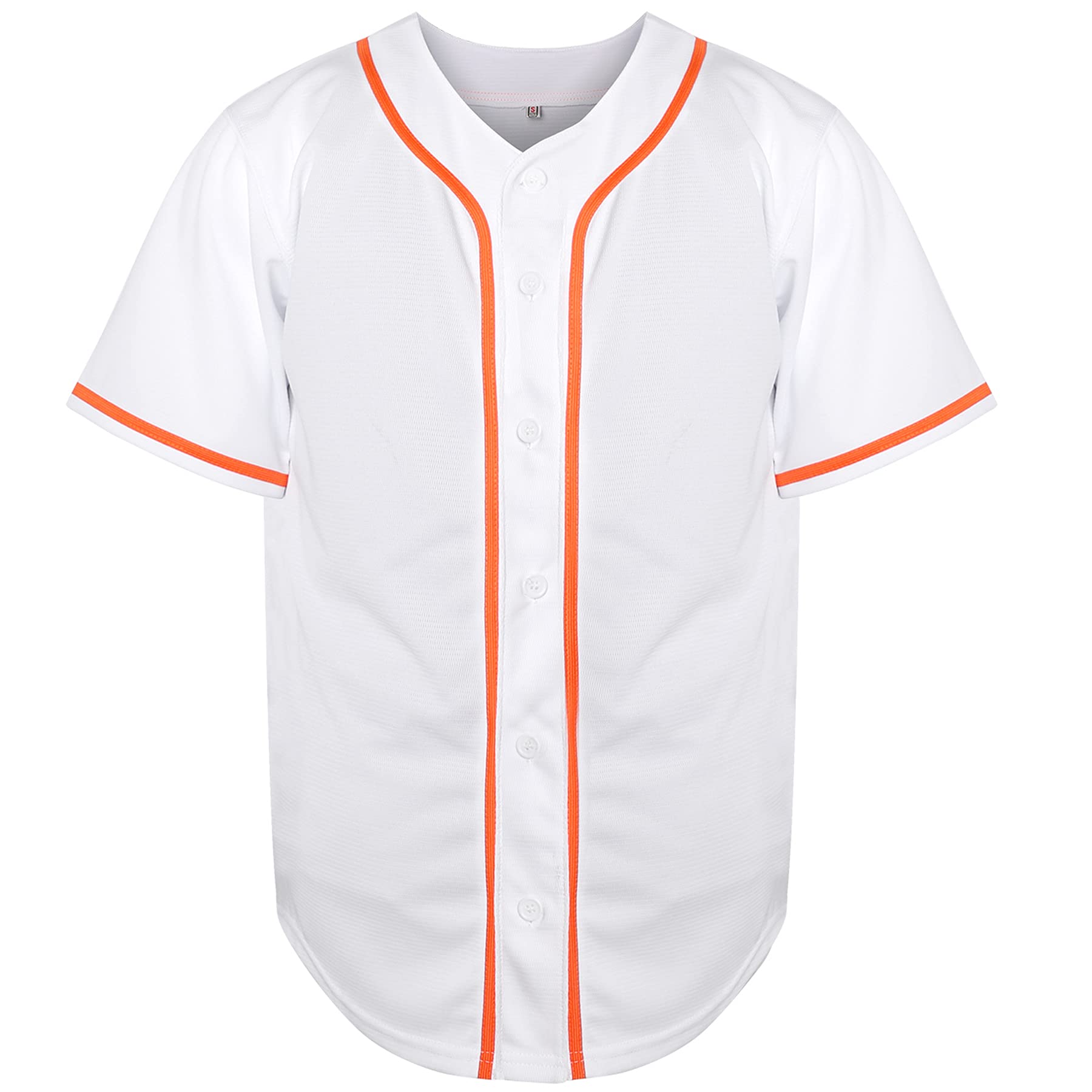 Phoneutrix Blank Plain Hip Hop Hipster Baseball Jersey Button Down Shirts Sports Uniforms Men Women Jersey