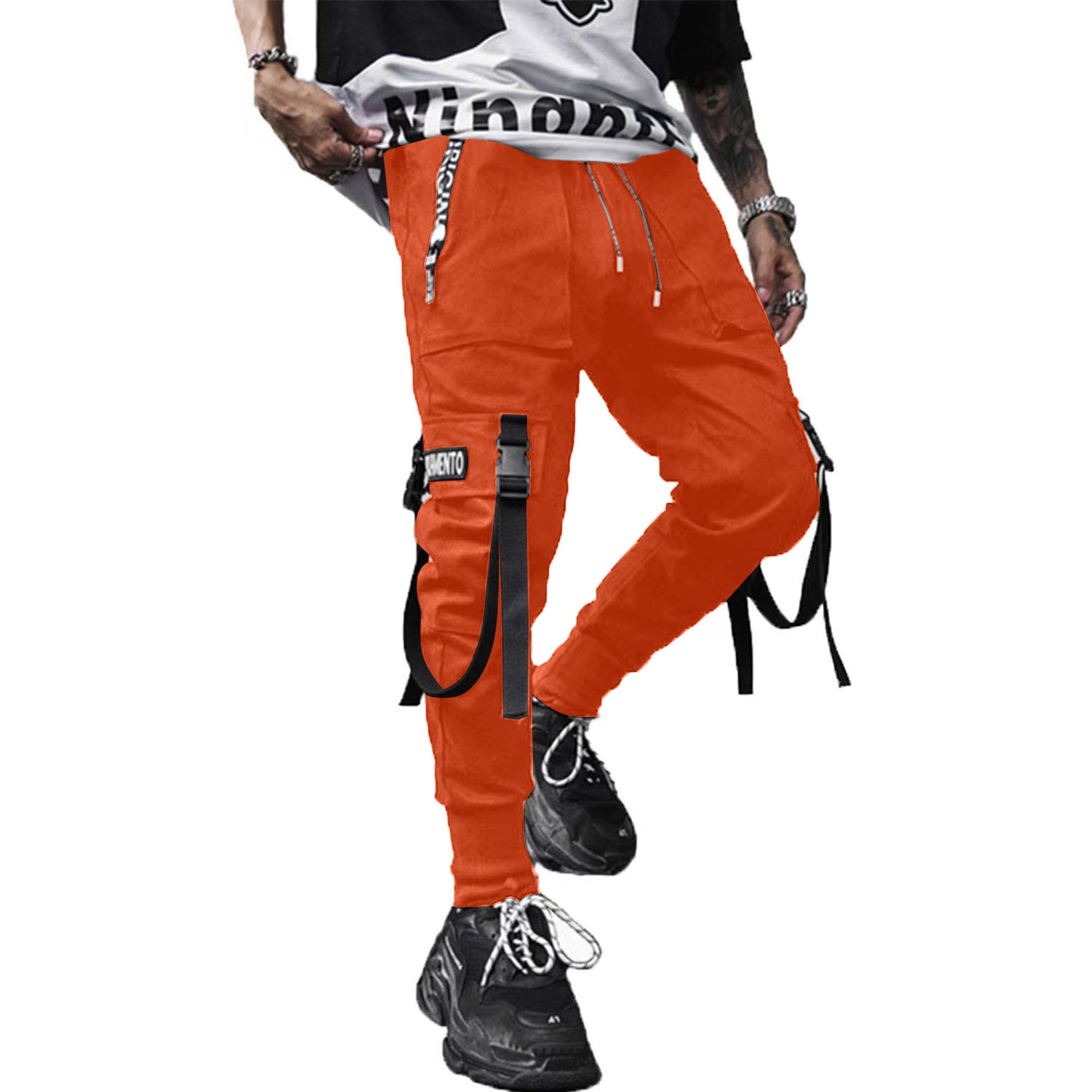 XYXIONGMAO Men's Jogger Pants Techwear Hip Hop Harem Pants Streetwear Tactical Track Pants