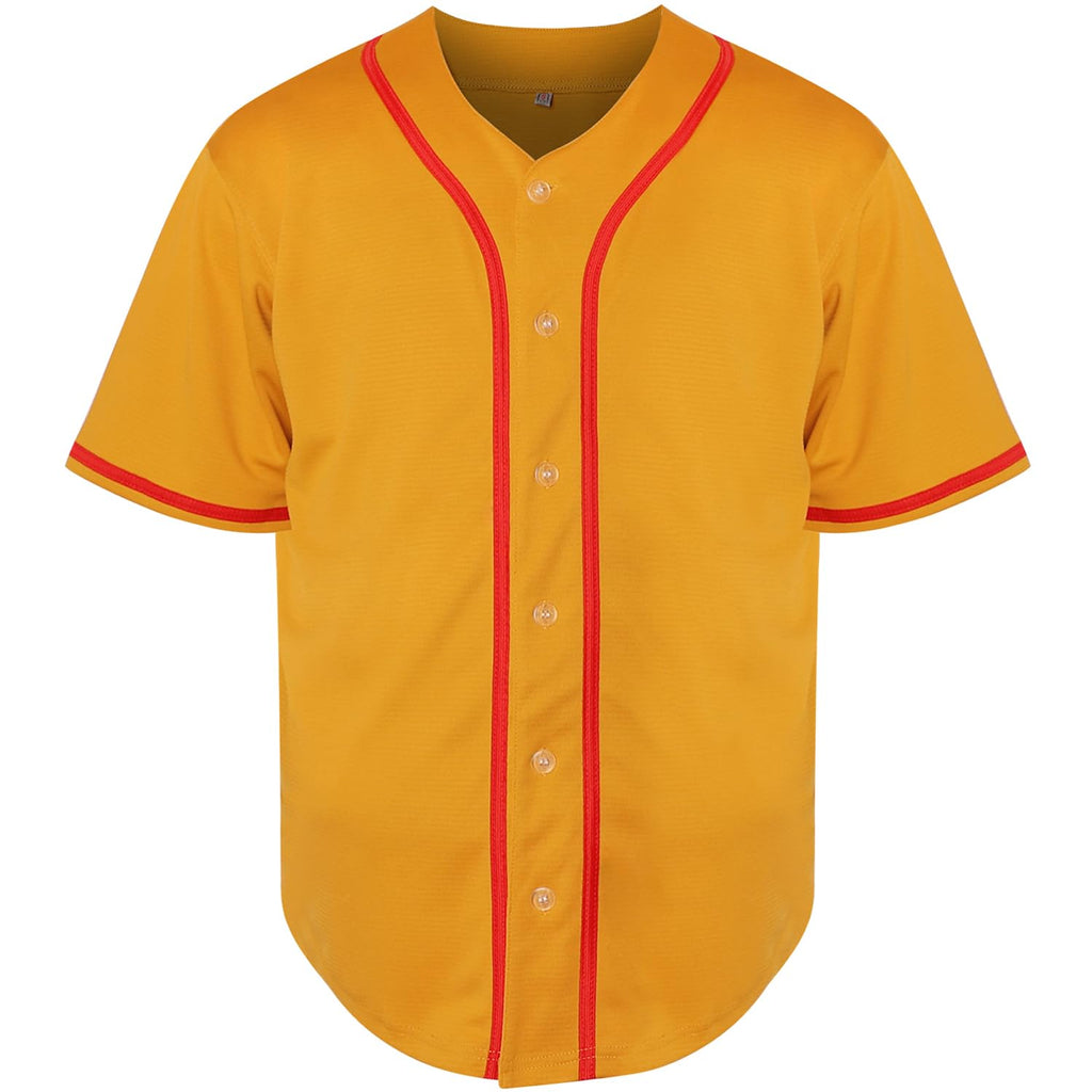 Phoneutrix Blank Plain Hip Hop Hipster Baseball Jersey Button Down Shirts Sports Uniforms Men Women Jersey
