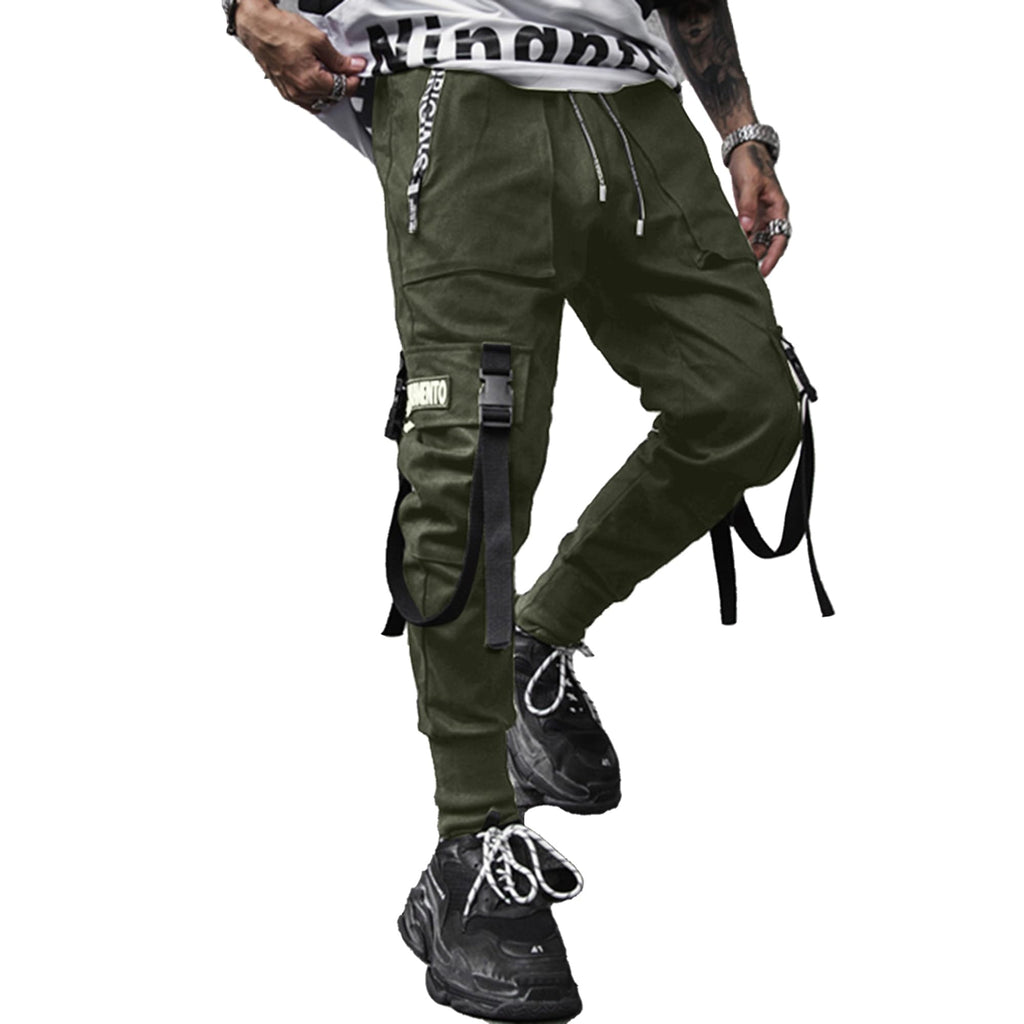 XYXIONGMAO Men's Jogger Pants Techwear Hip Hop Harem Pants Streetwear Tactical Track Pants