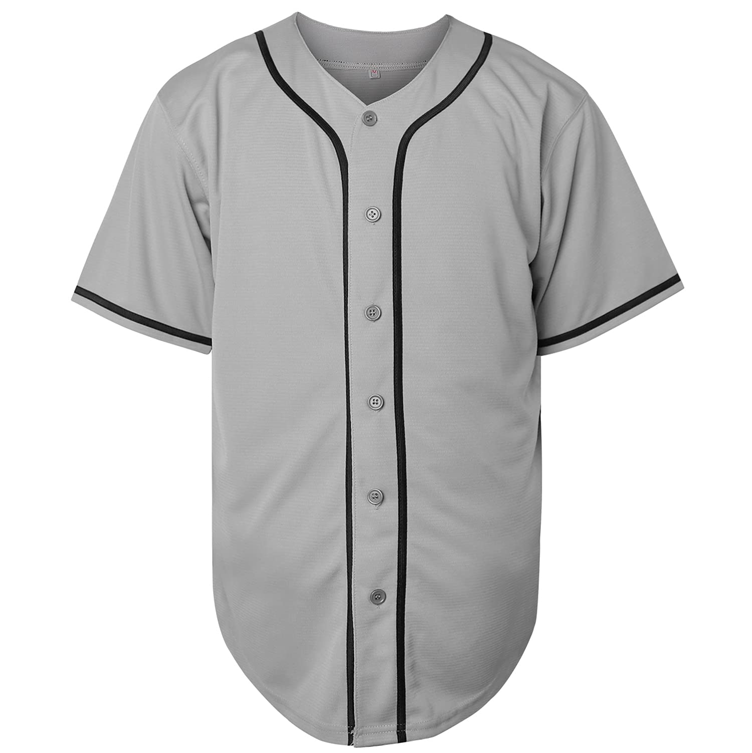 Phoneutrix Blank Plain Hip Hop Hipster Baseball Jersey Button Down Shirts Sports Uniforms Men Women Jersey