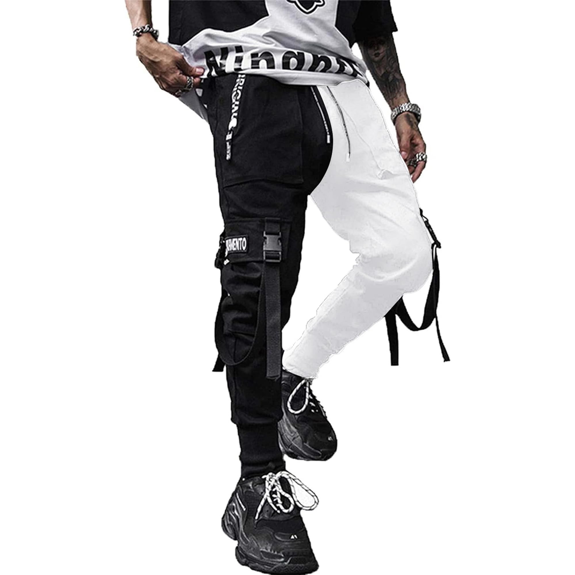 XYXIONGMAO Men's Jogger Pants Techwear Hip Hop Harem Pants Streetwear Tactical Track Pants