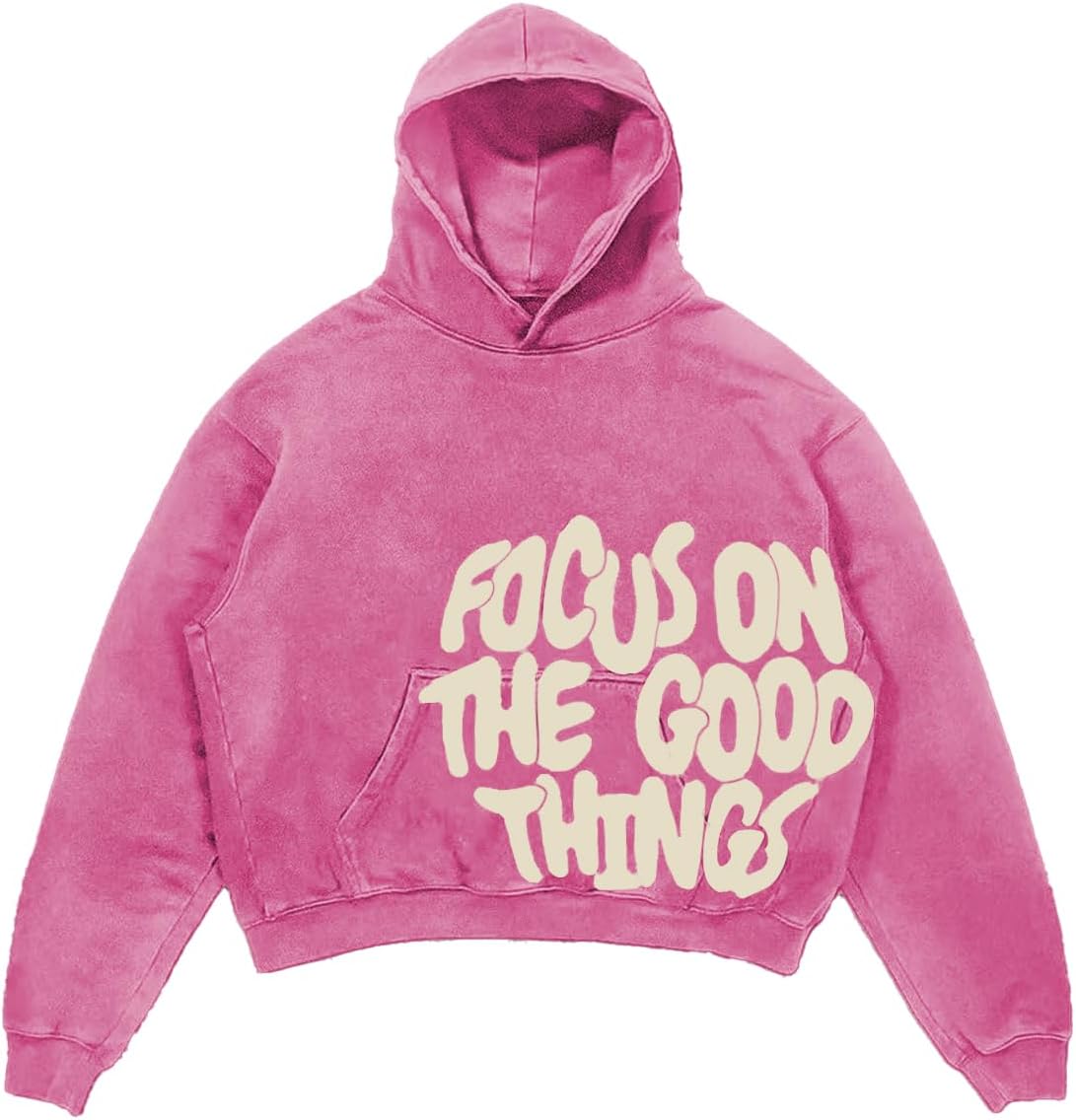 Men's Y2K Letter Print Hoodie Acid Wash Oversize Vintage Hoodies Hip-Hop Baggy Gothic Pullover Sweatshirt