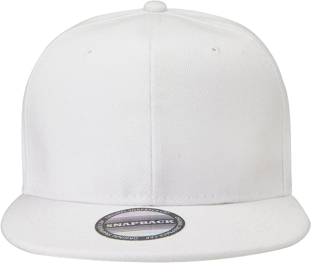 Classic Snapback Hat Cap Hip Hop Style Flat Bill Blank Solid Color Adjustable Size