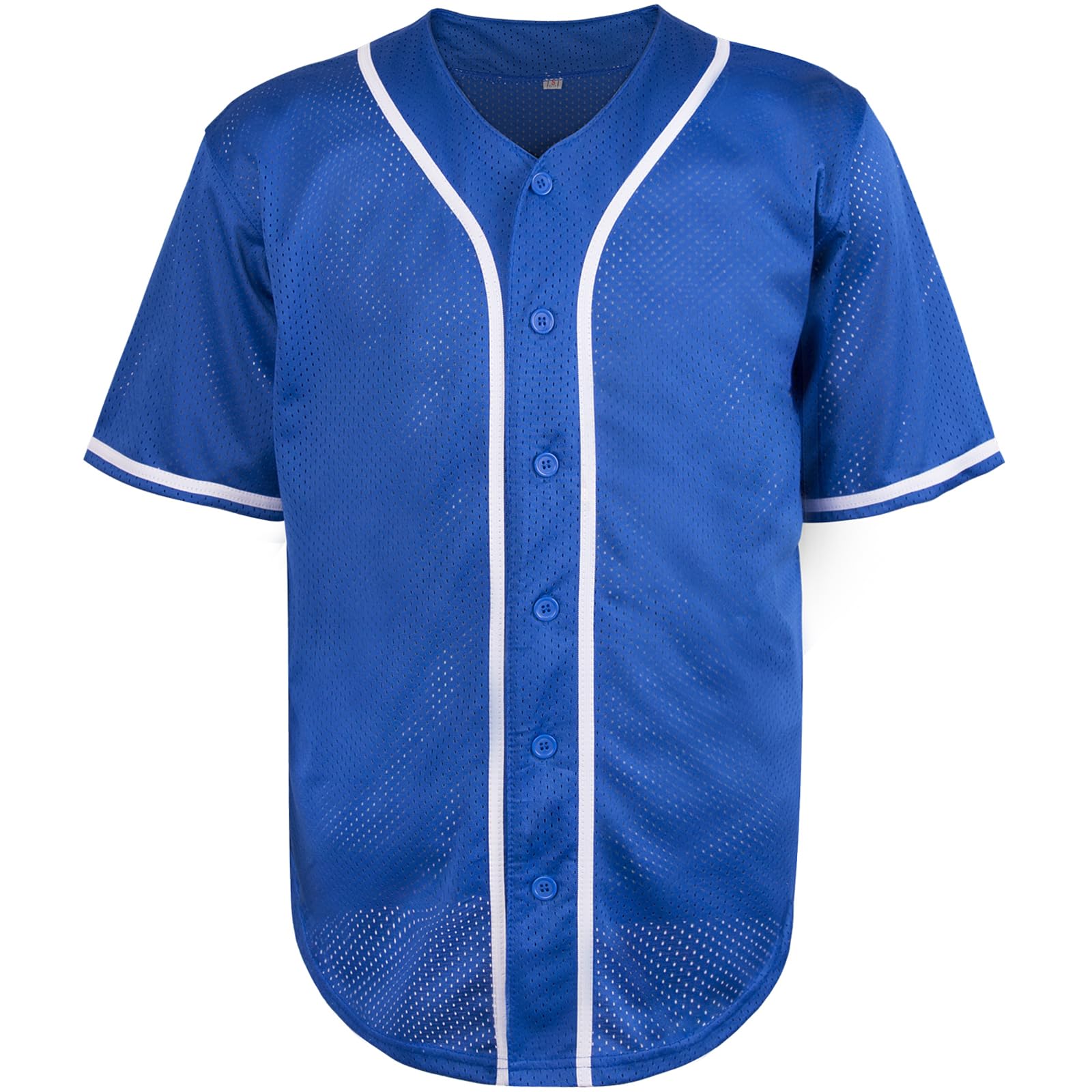 Phoneutrix Blank Plain Hip Hop Hipster Baseball Jersey Button Down Shirts Sports Uniforms Men Women Jersey
