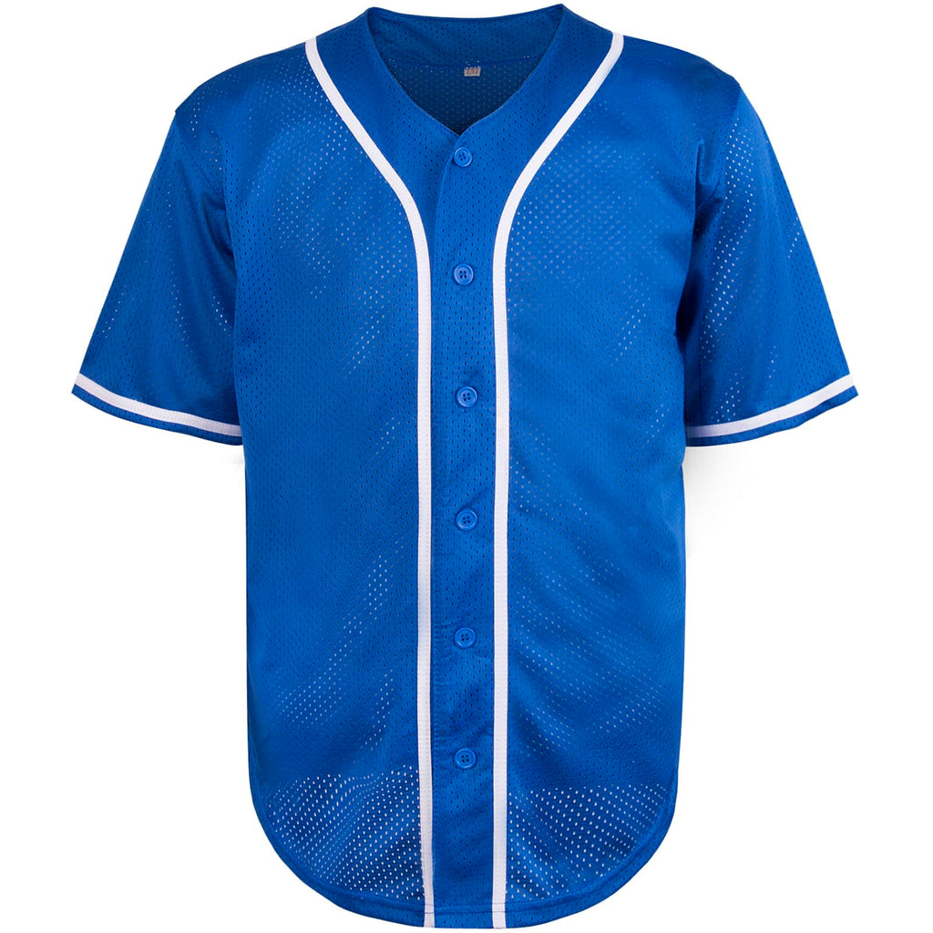 Phoneutrix Blank Plain Hip Hop Hipster Baseball Jersey Button Down Shirts Sports Uniforms Men Women Jersey