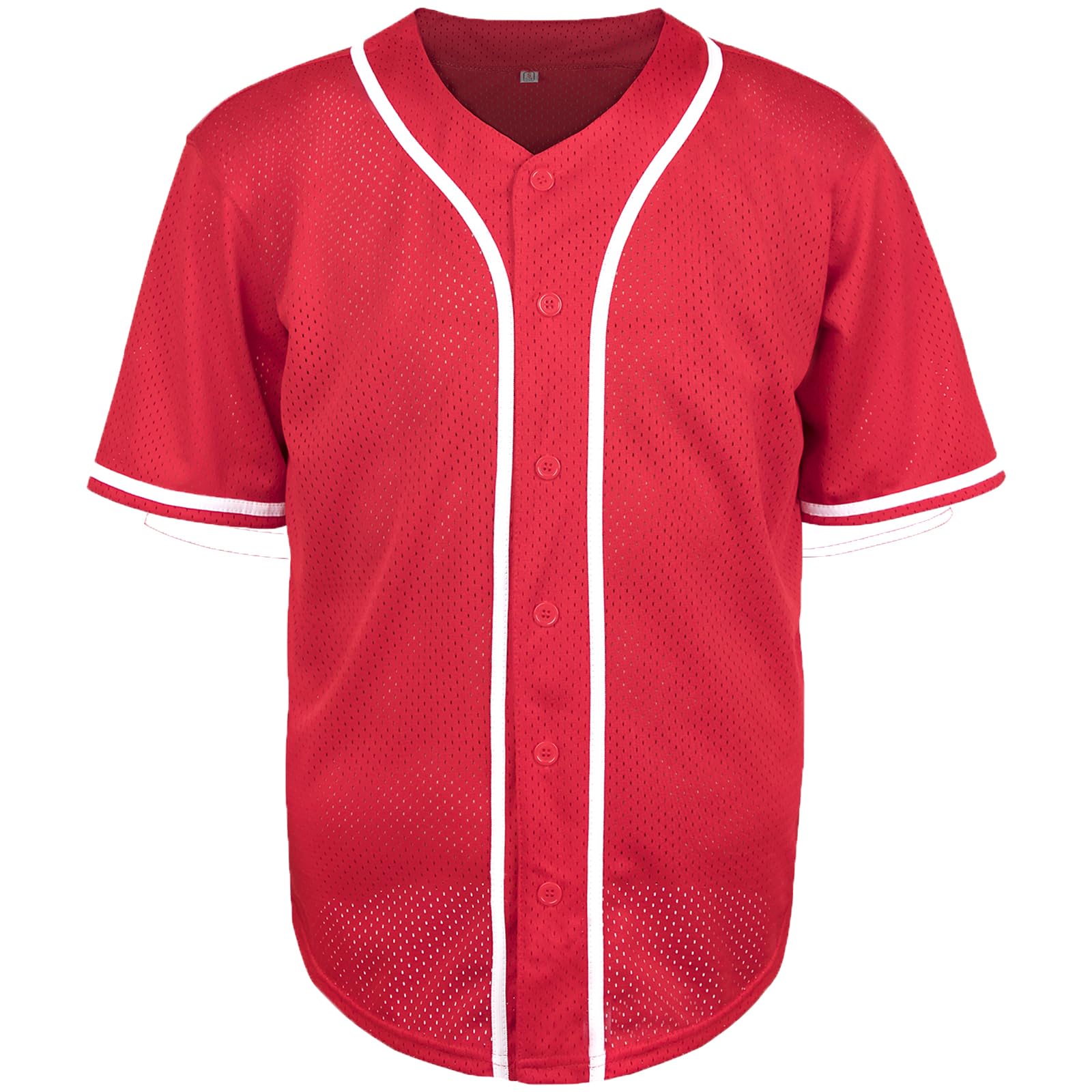 Phoneutrix Blank Plain Hip Hop Hipster Baseball Jersey Button Down Shirts Sports Uniforms Men Women Jersey
