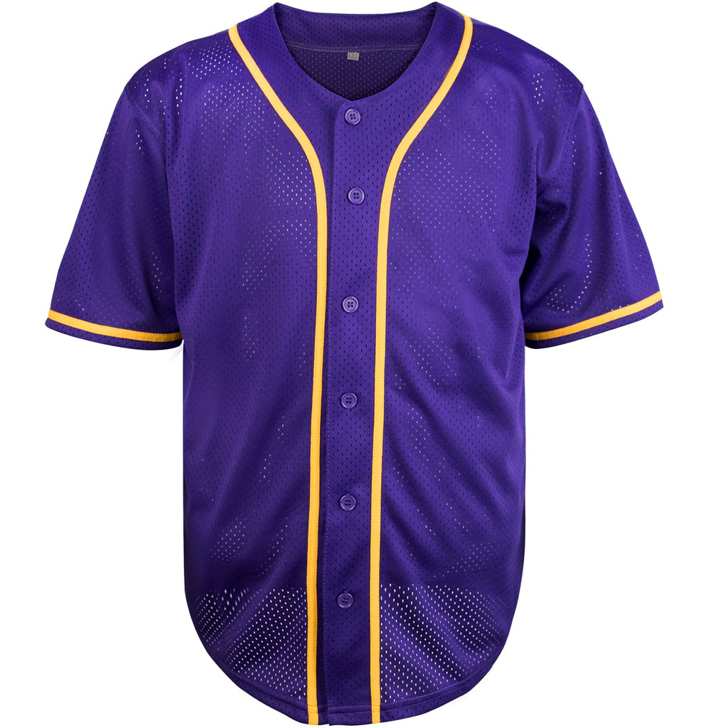 Phoneutrix Blank Plain Hip Hop Hipster Baseball Jersey Button Down Shirts Sports Uniforms Men Women Jersey