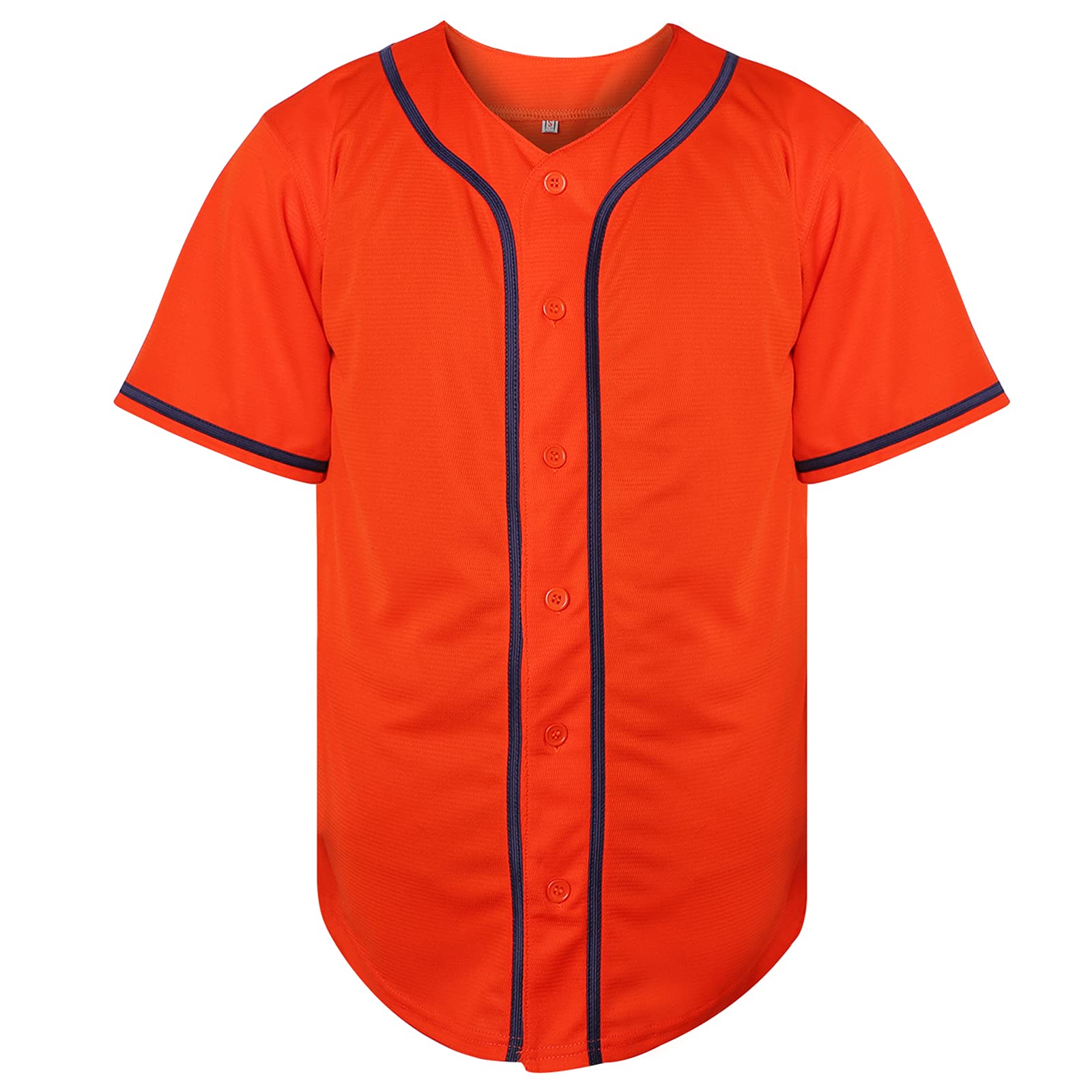Phoneutrix Blank Plain Hip Hop Hipster Baseball Jersey Button Down Shirts Sports Uniforms Men Women Jersey