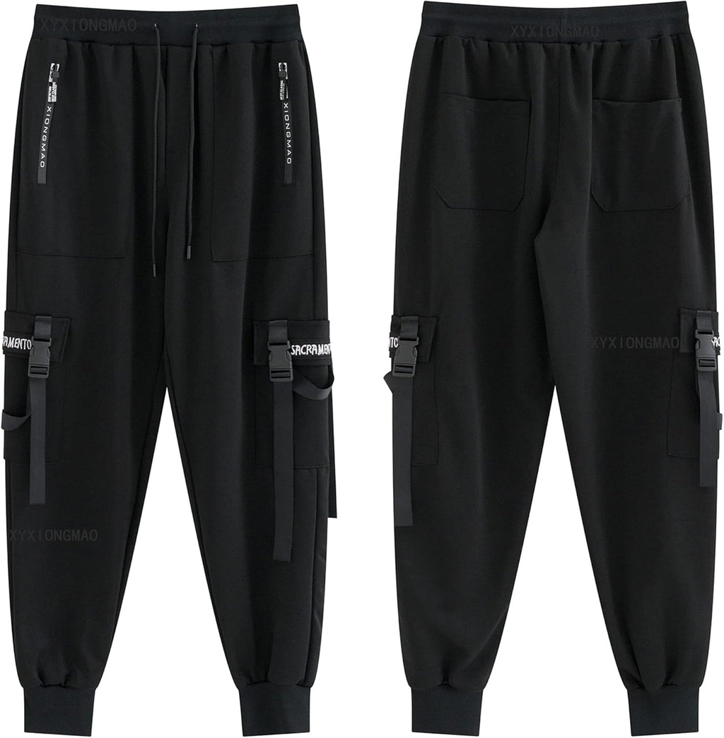 XYXIONGMAO Men's Jogger Pants Techwear Hip Hop Harem Pants Streetwear Tactical Track Pants