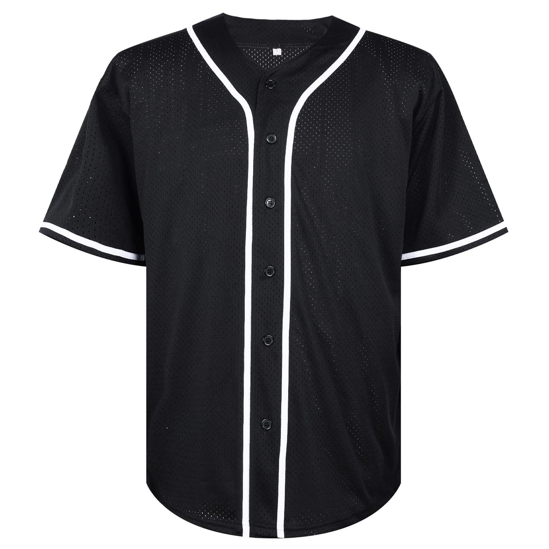 Phoneutrix Blank Plain Hip Hop Hipster Baseball Jersey Button Down Shirts Sports Uniforms Men Women Jersey