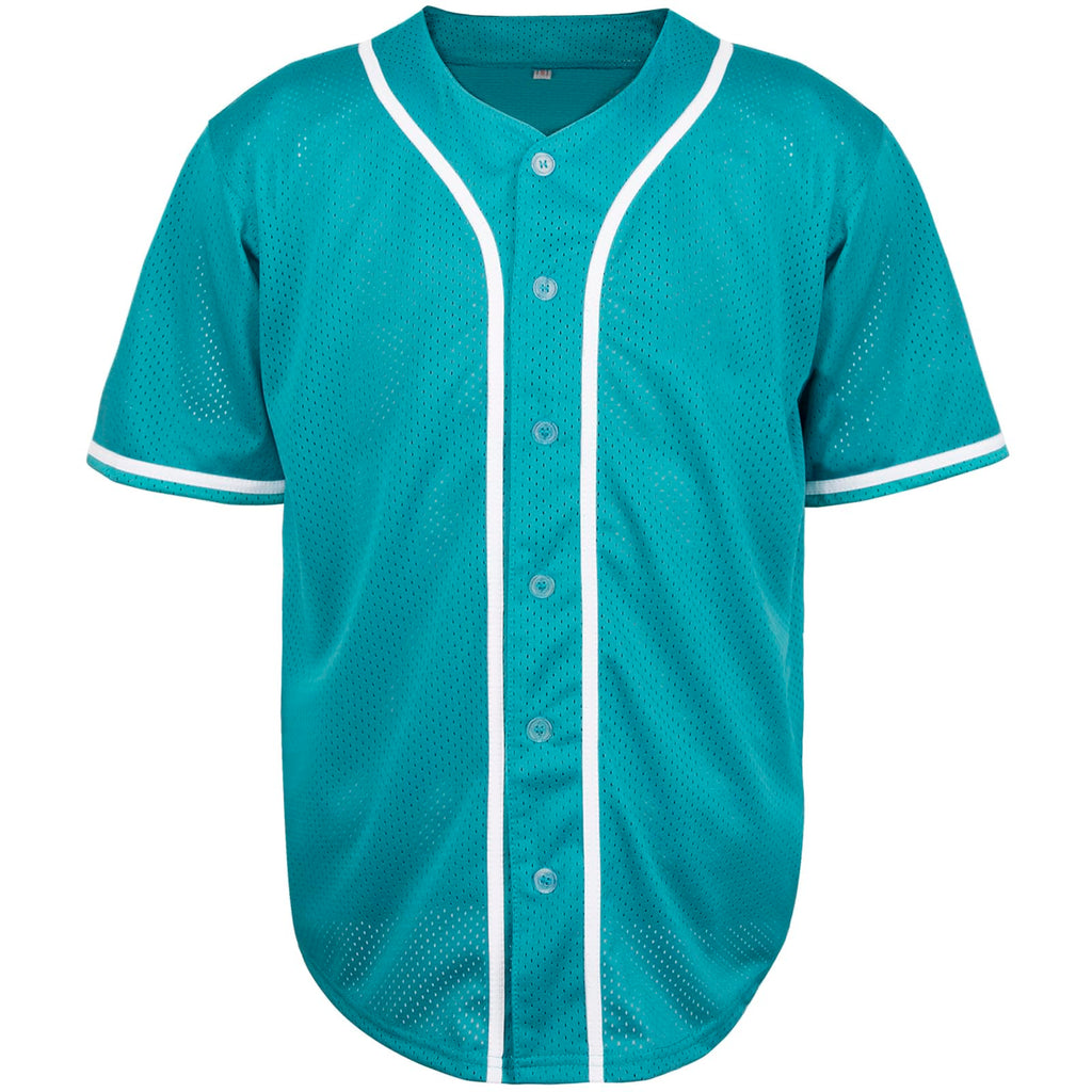 Phoneutrix Blank Plain Hip Hop Hipster Baseball Jersey Button Down Shirts Sports Uniforms Men Women Jersey