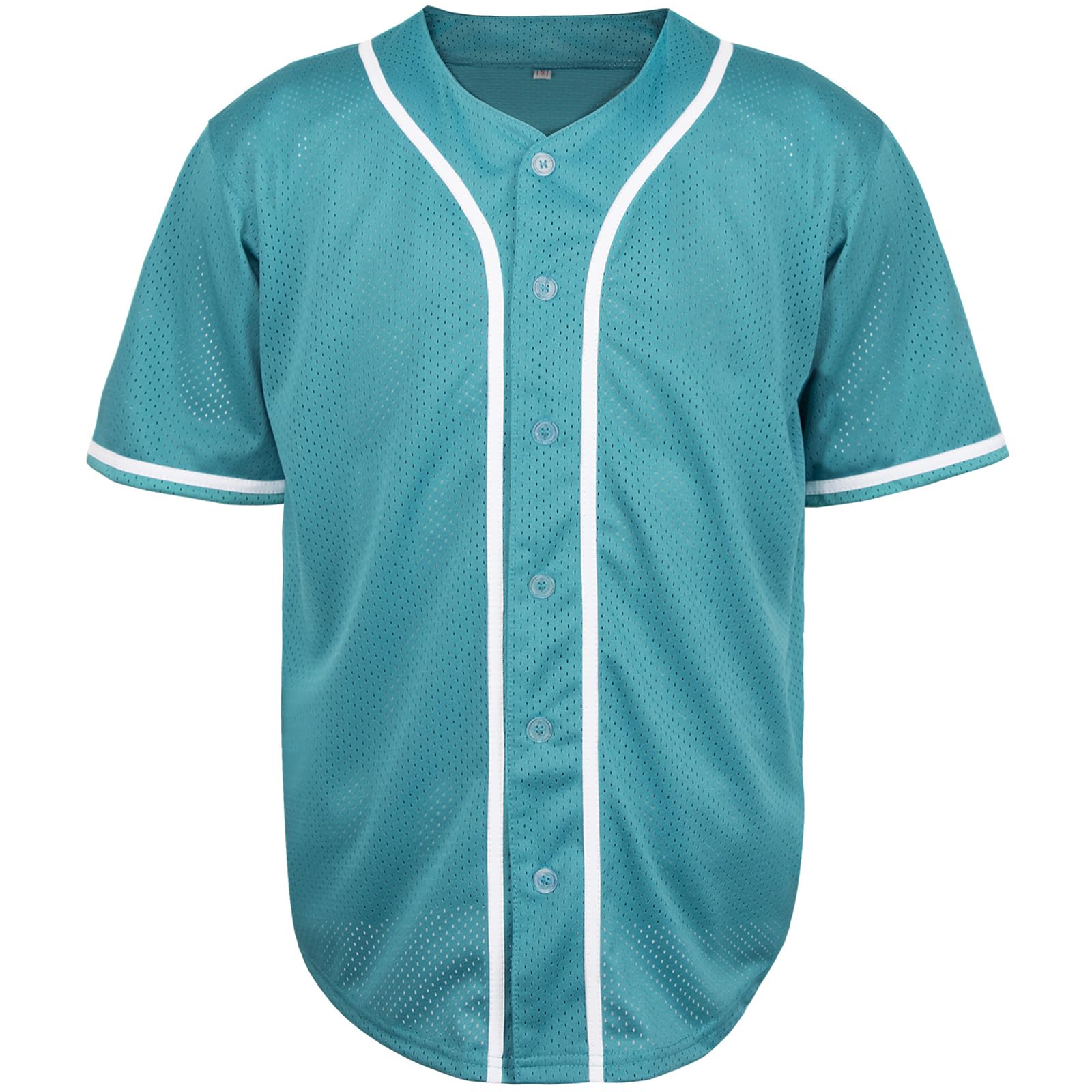 Phoneutrix Blank Plain Hip Hop Hipster Baseball Jersey Button Down Shirts Sports Uniforms Men Women Jersey