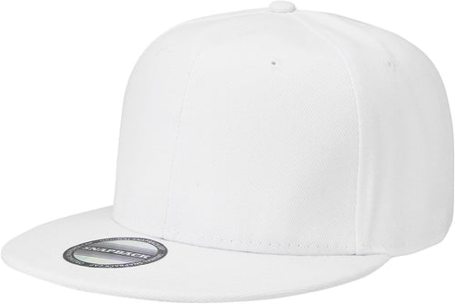 Classic Snapback Hat Cap Hip Hop Style Flat Bill Blank Solid Color Adjustable Size