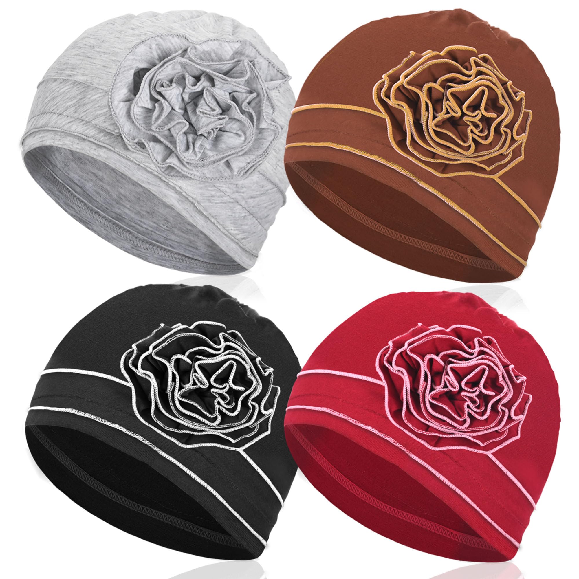 ELLEWIN Cotton Slouchy Beanie Hip-Hop Soft Lightweight Running Beanie Adult Skull Hats Cap for Men Women